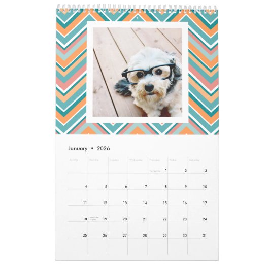 17 Fotocollage - kleurrijke patronen - Familie Kalender (Jan 2026)