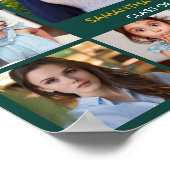 17 Fotocollage Sjabloon Congrats Afstudeerder 20XX Poster (Hoek)