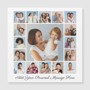 17 Fotocollage Voeg uw magnetische Kaart voor groe