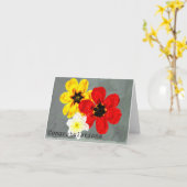 17 gelukwensen kaart (Gele Bloem)