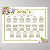 17 Grafiek Floral Pastel Poster (Voorkant)