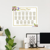 17 Grafiek Floral Pastel Poster (Thuiskantoor)