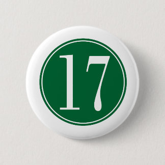 #17 Groene Cirkel Ronde Button 5,7 Cm