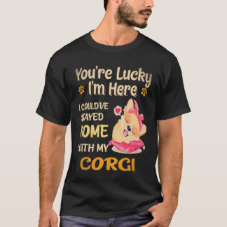17 Ik had thuis kunnen blijven met Corgi T-shirt