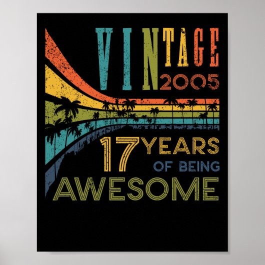17 jaar  2005 17e verjaardag poster (Voorkant)