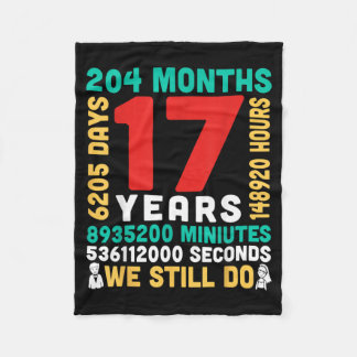17 Jaar 204 Maanden 6205 Dagen Doen Wij Samen Fleece Deken