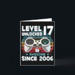 17 jaar Bday Son Boy Funny Gamer 17e 17 jaar oude  Kaart<br><div class="desc">17 jaar Bday Son Boy Funny Gamer 17e 17 jaar oude verjaardag</div>