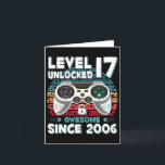 17 jaar Bday Son Boy Funny Gamer 17e 17 jaar oude  Kaart<br><div class="desc">17 jaar Bday Son Boy Funny Gamer 17e 17 jaar oude verjaardag</div>