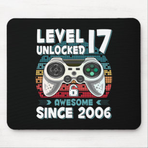 17 jaar Bday Son Boy Funny Gamer 17e 17 jaar oude Muismat