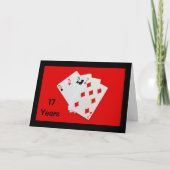 17 jaar is een grote deal! Jubileum-kaart Kaart (Voorkant)