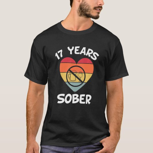 17 jaar obsessie voor sober-invorderingsopdracht t-shirt (Voorkant)