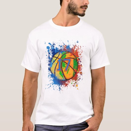 17 jaar oud 17e verjaardag t-shirt (Voorkant)
