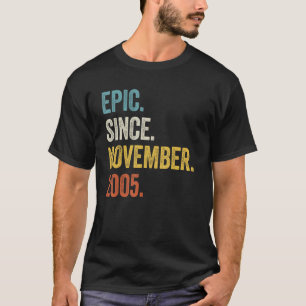 17 jaar oud epic sinds november 2005 17e verjaarda t-shirt
