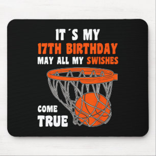 17 jaar oud Happy 17th Birthday Basketball 17th Bi Muismat