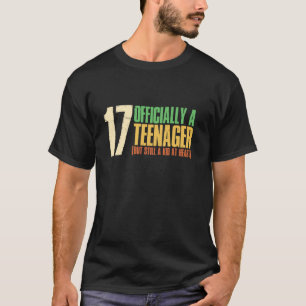 17 Jaar Oud Ik Ben Officieel Een Tiener 17e Verjaa T-shirt