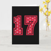 17 JAAR OUDE BIRTHDAG 17e Kinder Vintage Kaart (Gele Bloem)