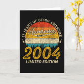 17 jaar oude dag 2004 Geweldige sinds 17 september Kaart (Gele Bloem)