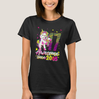 17 jaar oude eenhoorn die 17e verjaardag eenhoorn  t-shirt