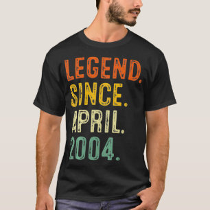 17 jaar oude geschenken sinds april 2004 17e stree t-shirt