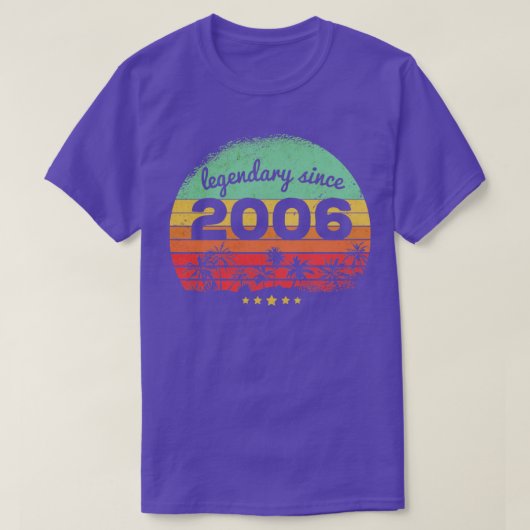 17 jaar oude legendaris sinds 2006 17e verjaardag1 t-shirt (Design voorkant)