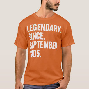 17 jaar oude legendaris sinds september 2005 17e e t-shirt