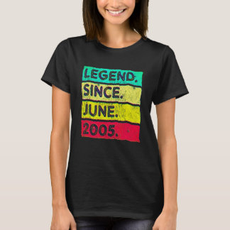 17 Jaar Oude Legende Sinds Juni 2005 17e Verjaarda T-shirt