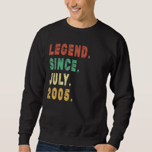 17 jaar oude legering sinds juli 2005 17e verjaard trui