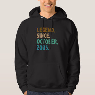 17 jaar oude legering sinds oktober 2005 17e geboo hoodie