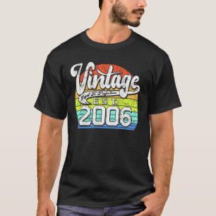 17 jaar oude Vintage 2006 17e verjaardag 1 T-shirt