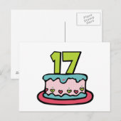 17 jaar oude vogelbeker briefkaart (Voorkant / Achterkant)