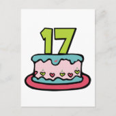 17 jaar oude vogelbeker briefkaart (Voorkant)