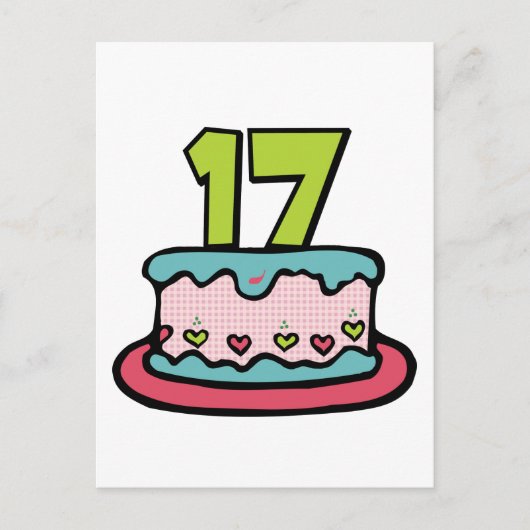 17 jaar oude vogelbeker briefkaart (Voorkant)