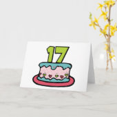 17 jaar oude vogelbeker kaart (Gele Bloem)