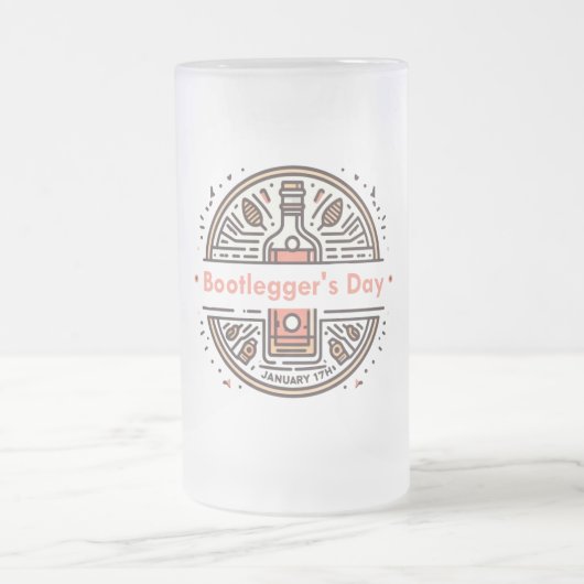 17 jan. - Bootlegger's Day Matglas Bierpul (Center)
