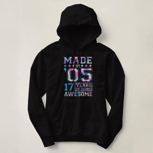 17-jarige cadeautjes voor 17e verjaardag van cadea hoodie (Design voorkant)
