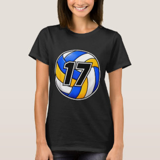 17-jarige nummer 17 sport volleybalspeler t-shirt
