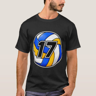 17-jarige nummer 17 sport volleybalspeler t-shirt