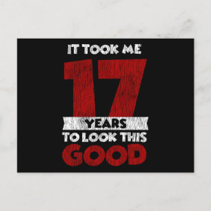 17-jarige verjaardag Nam me er goed uit 17e verjaa Briefkaart