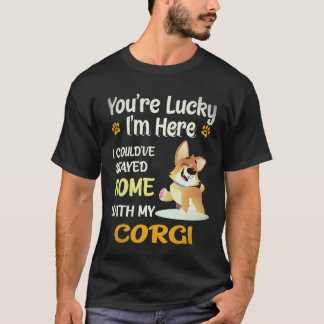 17 Jij bent een geluksvorige Corgi T-shirt