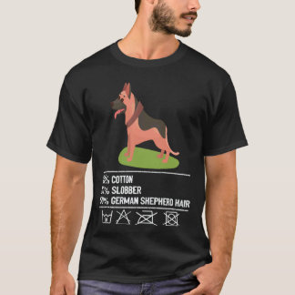 17 Katoen Kwijl Duitse Herdershaar Duitse Herder T-shirt