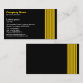 17 Lijnen - Amber en Wit op Zwart Visitekaartje (Voorkant / Achterkant)