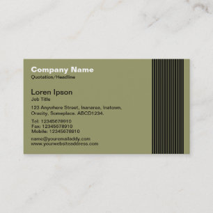 17 Lijnen - Khaki Visitekaartje