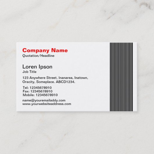 17 Lijnen Visitekaartje (Voorkant)