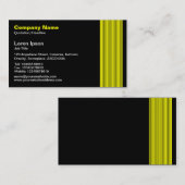 17 Lijnen - Wit en Geel op Zwart Visitekaartje (Voorkant / Achterkant)