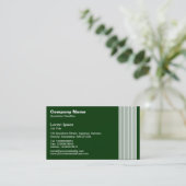 17 Lijnen - Wit op DK Green Visitekaartje (Staand voorkant)