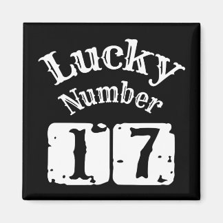17 - Lucky Number 17 Luck Magneet