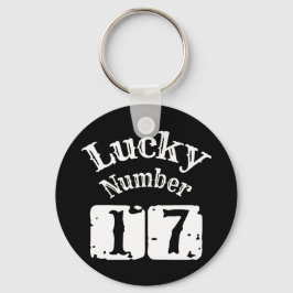 17 - Lucky Number 17 Luck Sleutelhanger