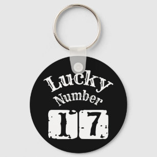 17 - Lucky Number 17 Luck Sleutelhanger