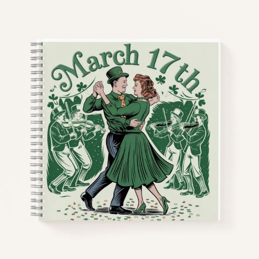 17 maart Sint-Patrick. Iers Festival Notitieboek (Voorkant)