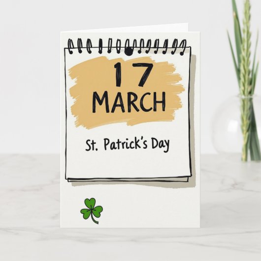 17 Maart St Patricks Dag Kaart (Voorkant)